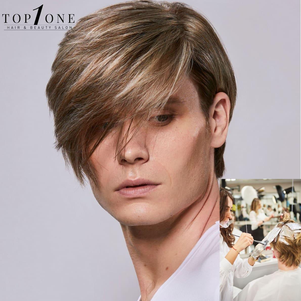 Blonde highlights men