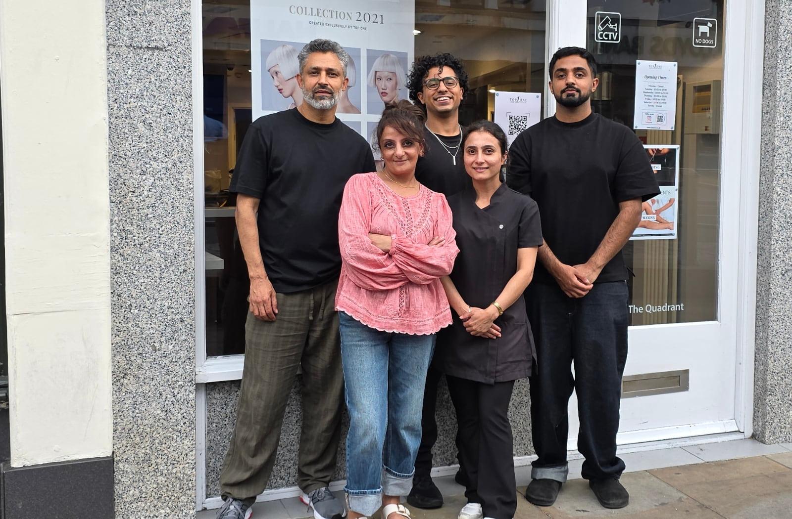 The TopOne team at the Richmond salon